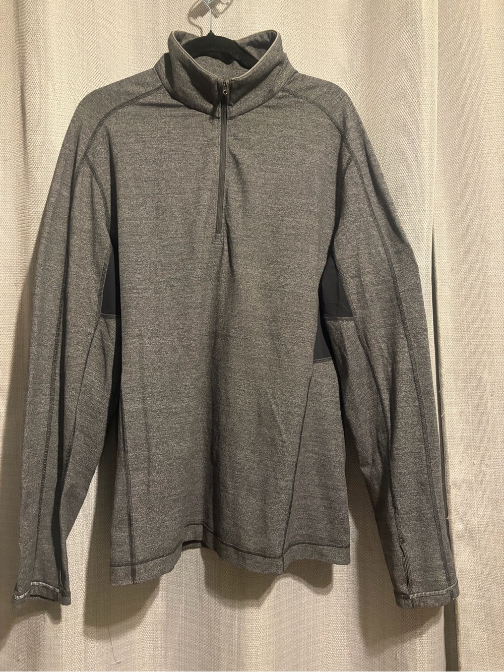 lululemon athletica Men's Heather Gray Half-Zip Pullover